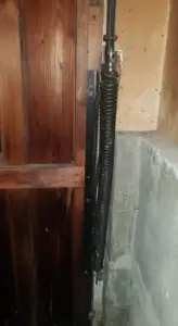 exstension spring on a tiltout garage door